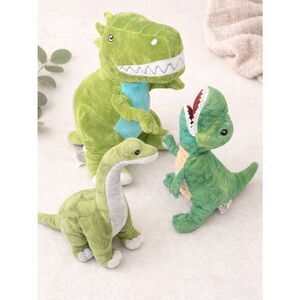Dinosaur Plush Toy Bundle | Green Stuffed Animals Kids Dino Nursery Decor Gift